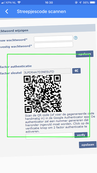 QR code scannen